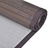 vidaXL Bamboo Bath Mat 60 x 90 cm Dark Brown