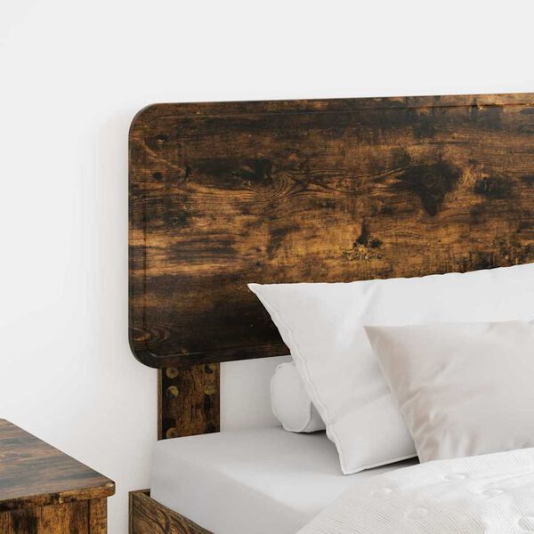vidaXL Headboard with Headboard Smoked Oak 80 cm Engineered wood