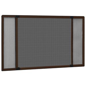 vidaXL Extendable Insect Screen for Windows Brown (75-143)x50 cm