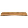 vidaXL Desk Top with Curve 120x60x2.5 cm Solid Wood Rough Mango