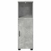 vidaXL Bathroom Cabinet with Storage Concrete Grey 30 x 35 x 95 cm