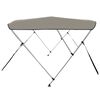 vidaXL 3-bow Bimini Top Grey 183x160x137 cm