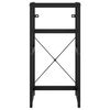 vidaXL Bathroom Washbasin Frame Black 40x38x83 cm Iron