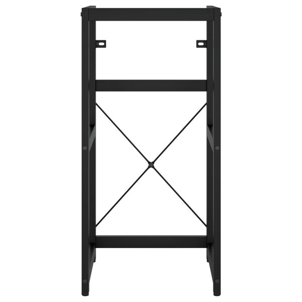 vidaXL Bathroom Washbasin Frame Black 40x38x83 cm Iron