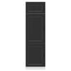 vidaXL Kitchen Cupboard Kalmar Black Engineered Wood