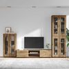 vidaXL TV Cabinet Set with Drawer FLORIN Artisan Oak Engineered Wood