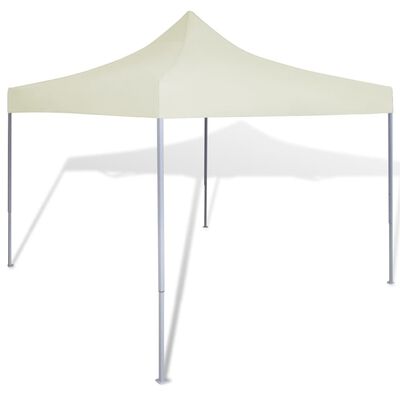vidaXL Cream Foldable Tent 3 x 3 m