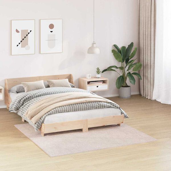 vidaXL Anti-slip Shaggy Rug Cream 160 x 160 cm PP