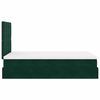 vidaXL Ottoman Bed with Mattresses Dark Green 120x200cm Velvet