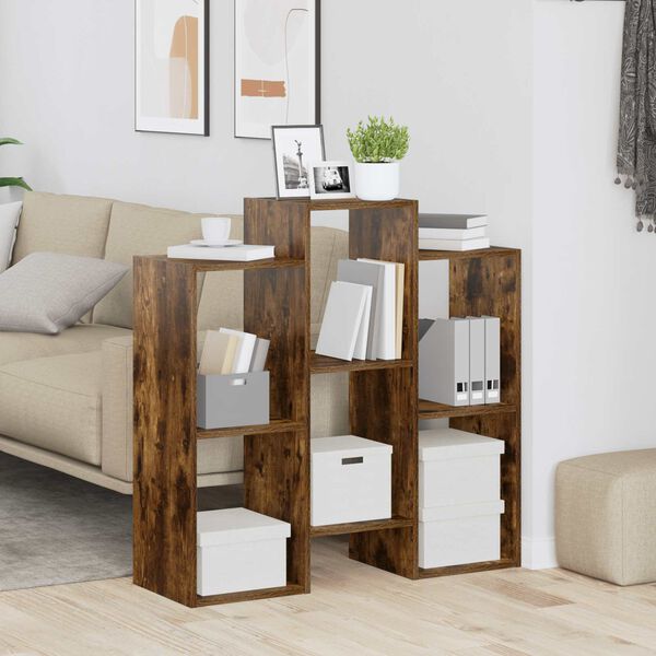 vidaXL Sideboard Smoked Oak 90 x 30 x 90 cm