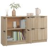 vidaXL Sideboards 2 pcs Sonoma Oak 60x30x70 cm Engineered Wood
