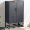 vidaXL Highboard Anthracite 68x39x111.5 cm Steel