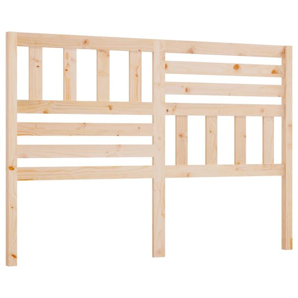 vidaXL Bed Headboard 146x4x100 cm Solid Wood Pine
