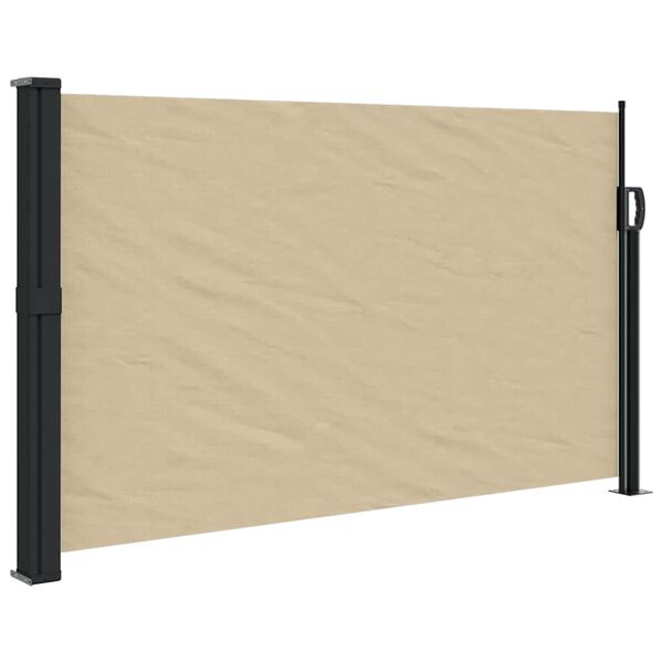 vidaXL Retractable Side Awning Beige 117x300 cm