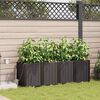 vidaXL Garden Planter 4 pcs Brown Steel