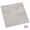 vidaXL Flooring Planks 55 pcs Light Grey 5.11 m&sup2; PVC