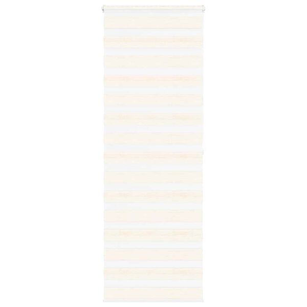 vidaXL Zebra Blind Marble Beige 90x200 cm Fabric Width 85.9 cm Polyester