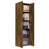 vidaXL Office Cabinet Smoked Oak 60x32x190 cm Engineered Wood