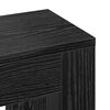 vidaXL Radiator Cover Black Oak 104 x 20 x 82 cm Engineered Wood
