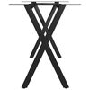 vidaXL Dining Table Leg X-Frame 140x60x72 cm