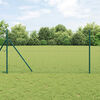 vidaXL Fence Post 2 pcs Green Powder-coated steel