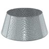 vidaXL Christmas Tree Skirt Cone-shaped Silver &Oslash; 62 x 25 cm Steel