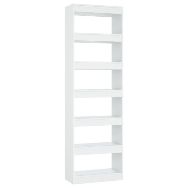 vidaXL Book Cabinet/Room Divider White 60x30x198 cm