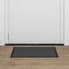 vidaXL Doormat Striped Black and Grey 40 x 60 cm Polypropylene and PVC