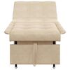 vidaXL Sofa Bed Cream 194 x 67 x 82 cm Microfiber