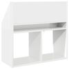 vidaXL Kids Bookshelf High Gloss White 72.5 x 29.5 x 69 cm