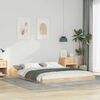 vidaXL Bed Frame Brown 140 x 210 cm Solid Pine Wood