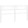 vidaXL Metal Replace Headboard White 193 cm