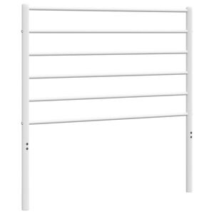 vidaXL Headboard | White | Powder-Coated Steel | 80 cm wide | Stylish Design