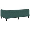 vidaXL Corner Bed Frame with Headboard Dark Green 100 x 200 cm Velvet