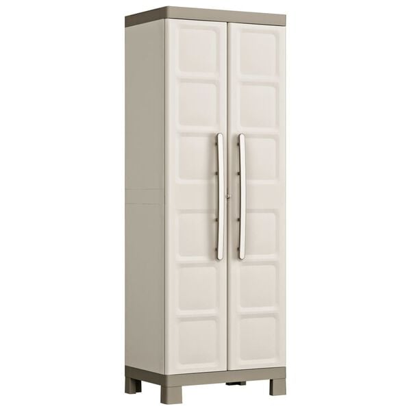 Keter Storage Cabinet with Shelves Excellence Beige and Taupe 182 cm