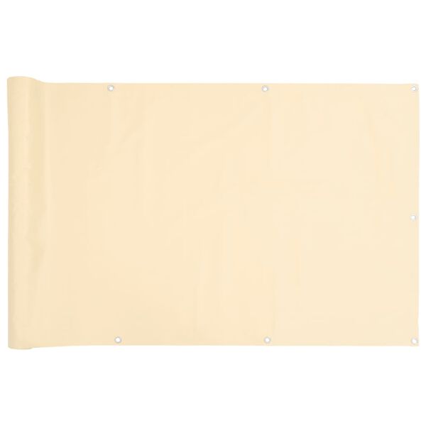 vidaXL Balcony Privacy Screen Cream 800x120 cm PVC