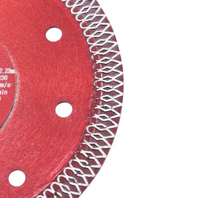 vidaXL Diamond Cutting Disc with Holes Steel 125 mm