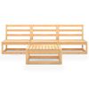 vidaXL 4 Piece Garden Lounge Set Solid Wood Pine