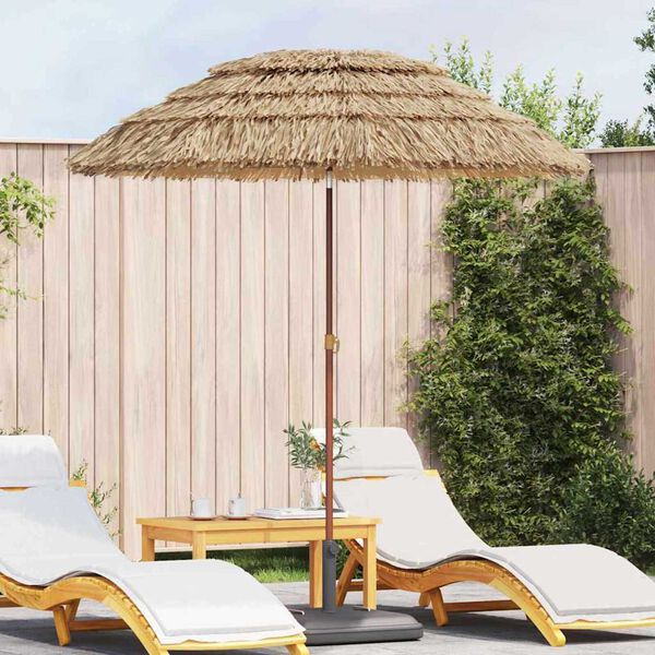 vidaXL Garden Parasol Natural 160 x 160 x 196 cm