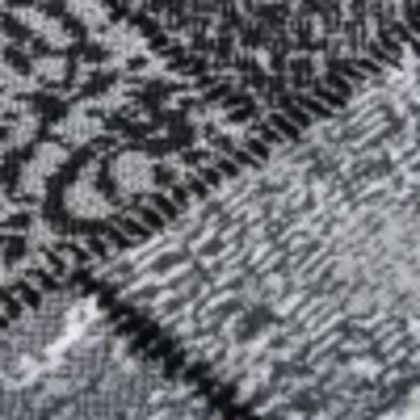 vidaXL Runner Rug BCF Grey with Block Pattern 80x450 cm