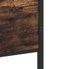 vidaXL Metal Bed Frame without Mattress Smoked Oak 183x213 cm