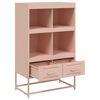 vidaXL Highboard Pink 68.5x39x111.5 cm Steel
