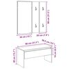 vidaXL Hallway Furniture Set Artisan Oak Engineered Wood