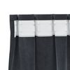 vidaXL Blackout Curtains 2 pcs Light Grey 140 x 175 cm Velvet