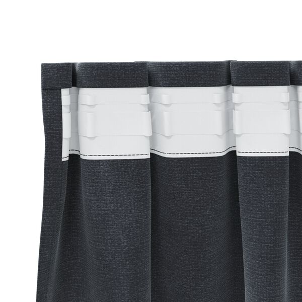 vidaXL Blackout Curtains 2 pcs Light Grey 140 x 175 cm Velvet