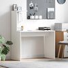 vidaXL Desk with Shelf White 102 x 50 x 124 cm Engineered Wood
