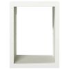 vidaXL Firewood Rack White 60x40x80 cm Steel