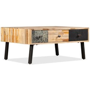 vidaXL Coffee Table Solid Reclaimed Teak 90x65x40 cm