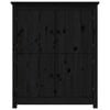 vidaXL Sideboard Black 83x41.5x100 cm Solid Wood Pine