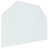 vidaXL Fireplace Glass Plate Hexagon 80x60 cm